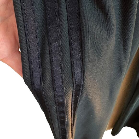 Adidas Climalite Black Straight Leg Stretchy Elastic Waist Mid Rise Leggings M - Picture 3 of 7